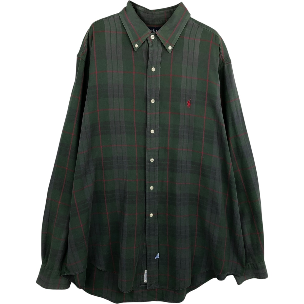 古着 ラルフローレン Ralph Lauren 長袖 ボタンダウンチェックシャツ メンズXXL相当/eaa628718