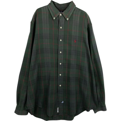古着 ラルフローレン Ralph Lauren 長袖 ボタンダウンチェックシャツ メンズXXL相当/eaa628718