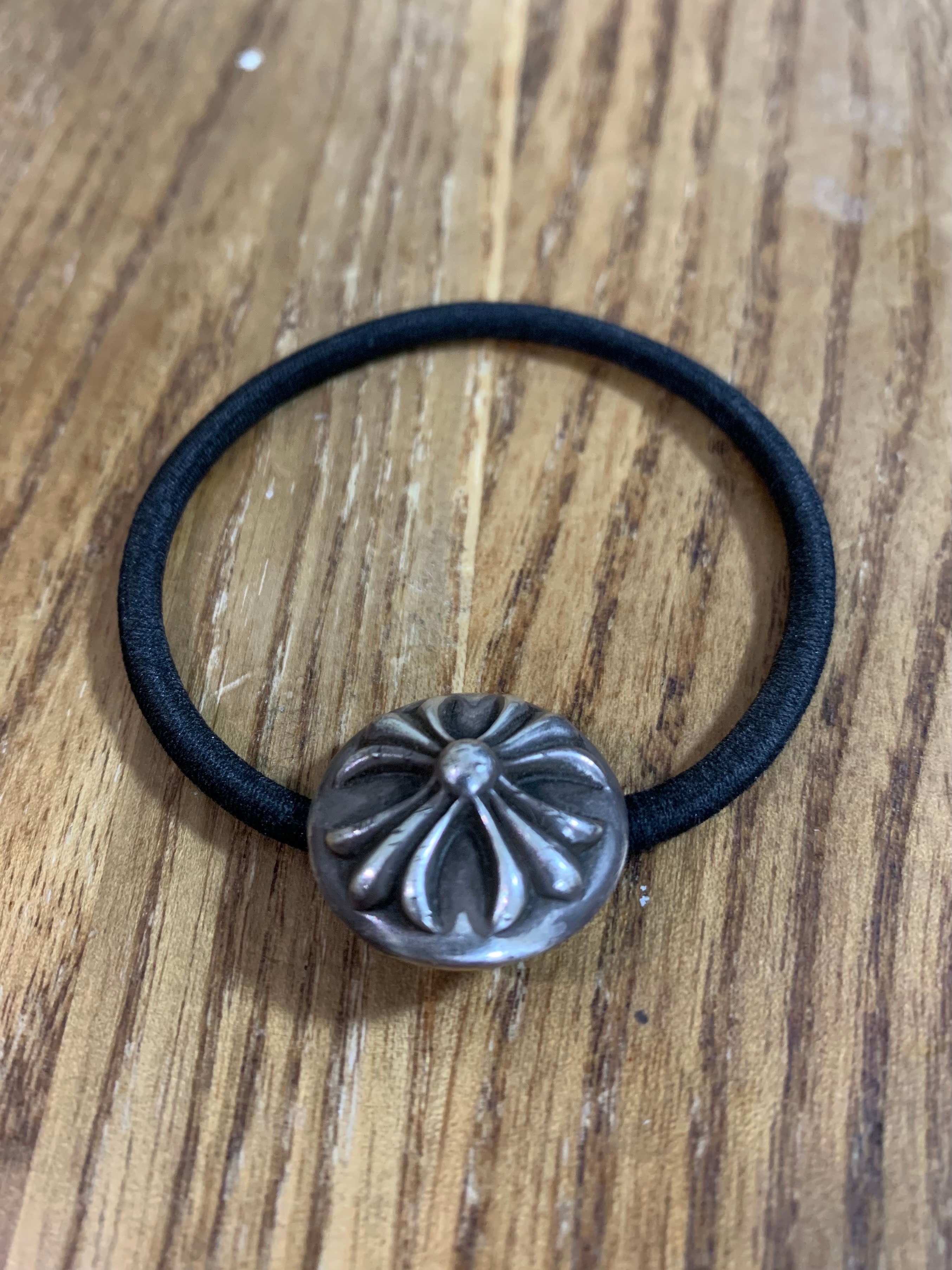 やや傷や汚れあり】クロムハーツ ヘアーバンド #2 クロス