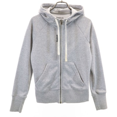 Reebok リーボック 長袖 スウェット ジップパーカー M グレー