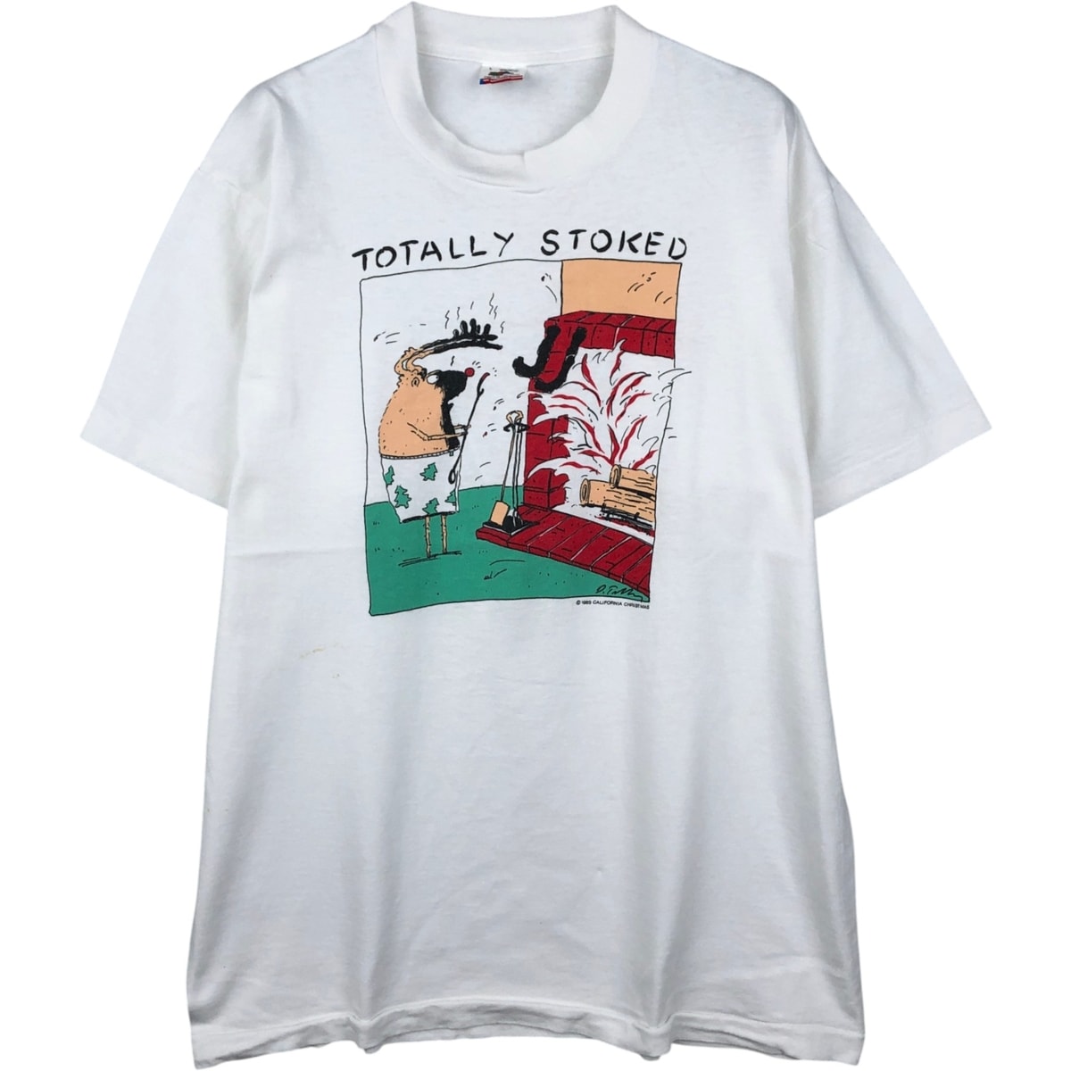 古着 80年代 フルーツオブザルーム FRUIT OF THE LOOM Rubes ルーブス プリントTシャツ USA製 メンズL相当 ヴィンテージ/eaa642088