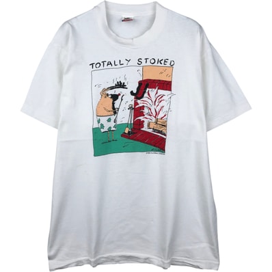 古着 80年代 フルーツオブザルーム FRUIT OF THE LOOM Rubes ルーブス プリントTシャツ USA製 メンズL相当 ヴィンテージ/eaa642088