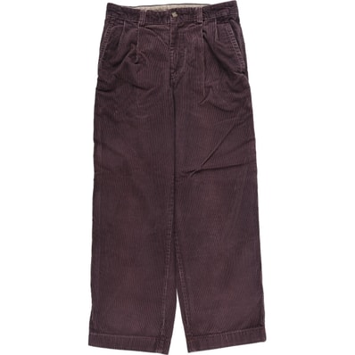 古着 80~90年代 エルエルビーン L.L.Bean DOUBLE L CLASSIC FIT ツータック コーデュロイパンツ メンズw30相当 ヴィンテージ/eaa608438