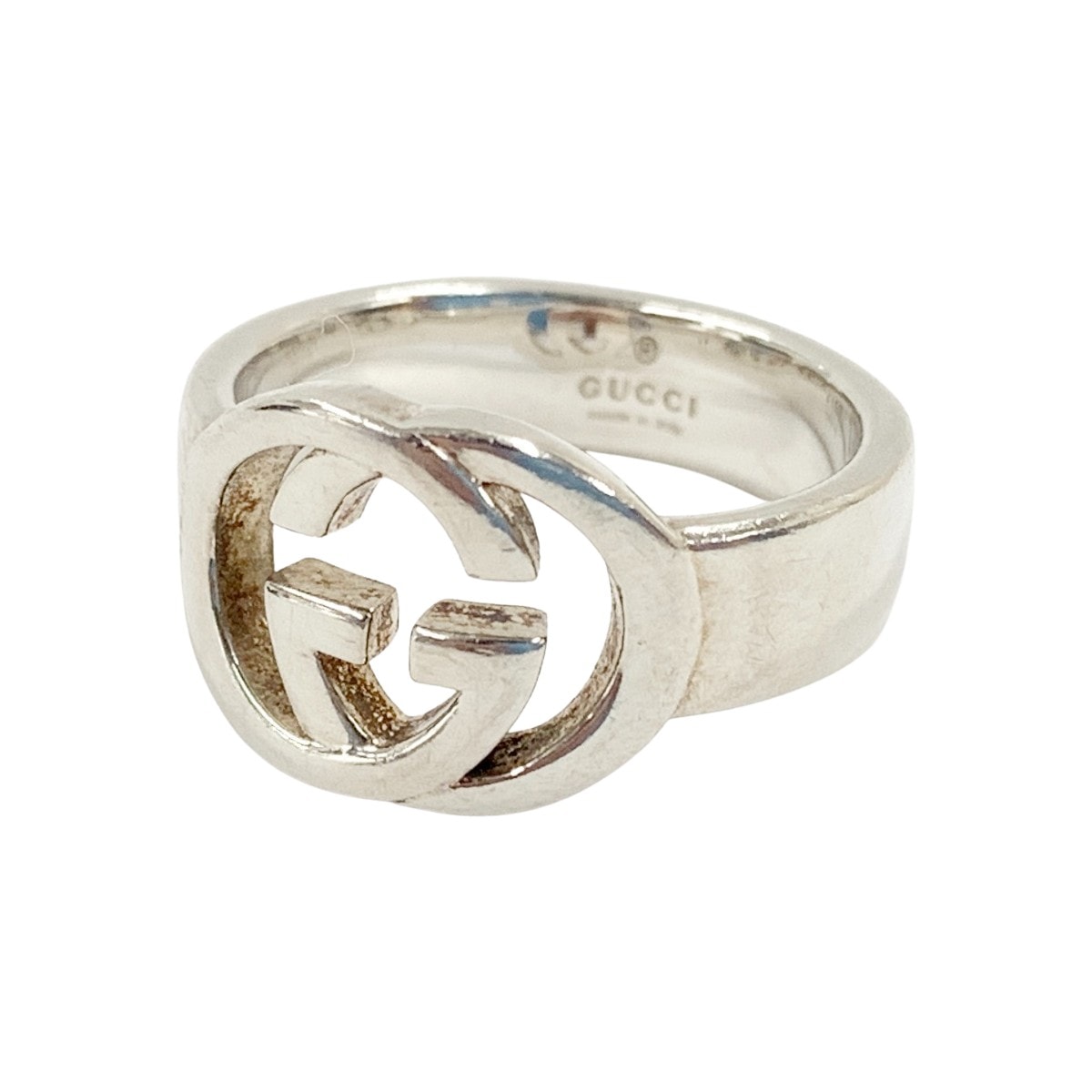〇〇GUCCI グッチ インターロッキングG リング Ag925 刻印 シルバー925 11号 5.1g シルバー