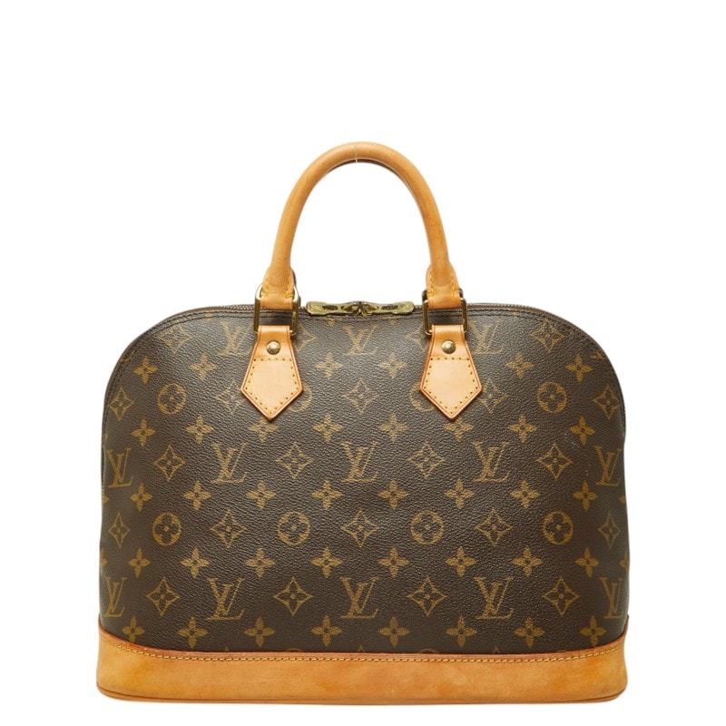 ルイ ヴィトン モノグラム アルマPM ハンドバッグ 手提げバッグ M53151 ブラウン PVC レザー レディース LOUIS VUITTON 中古