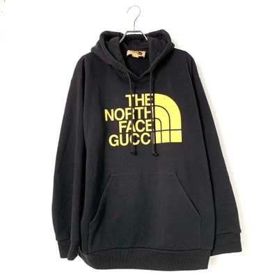 Gucci x The North Face ロゴプリントプルオーバーパーカー