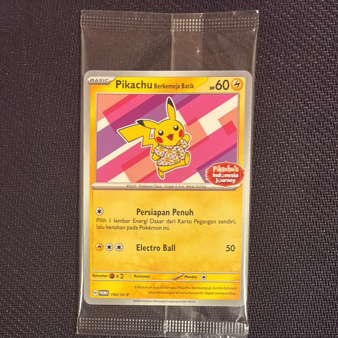 バティックシャツを着たピカチュウ (フラワーピカチュウ柄) P [SV-P