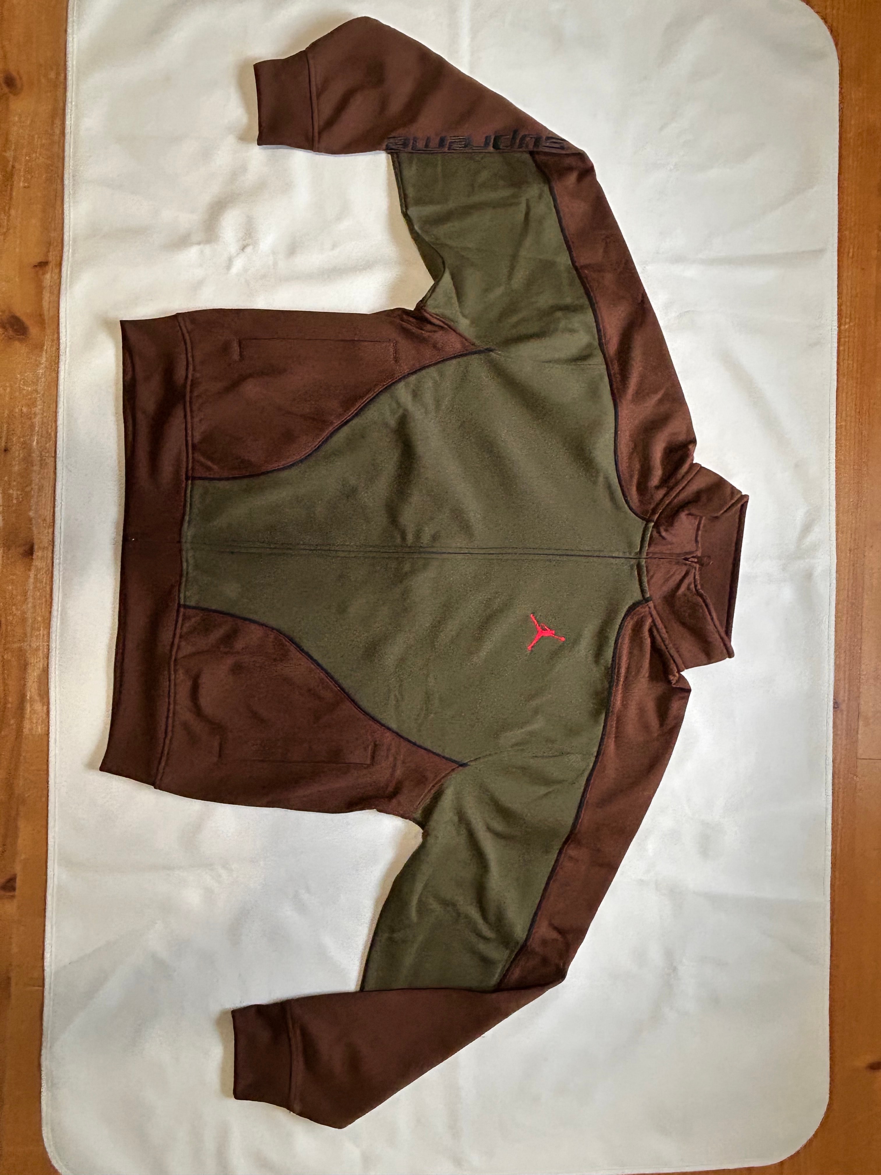 Supreme x Jordan Tricot Track Jacket "Brown"