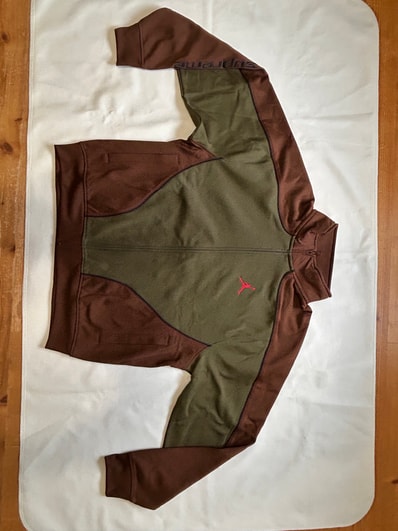 Supreme x Jordan Tricot Track Jacket "Brown"