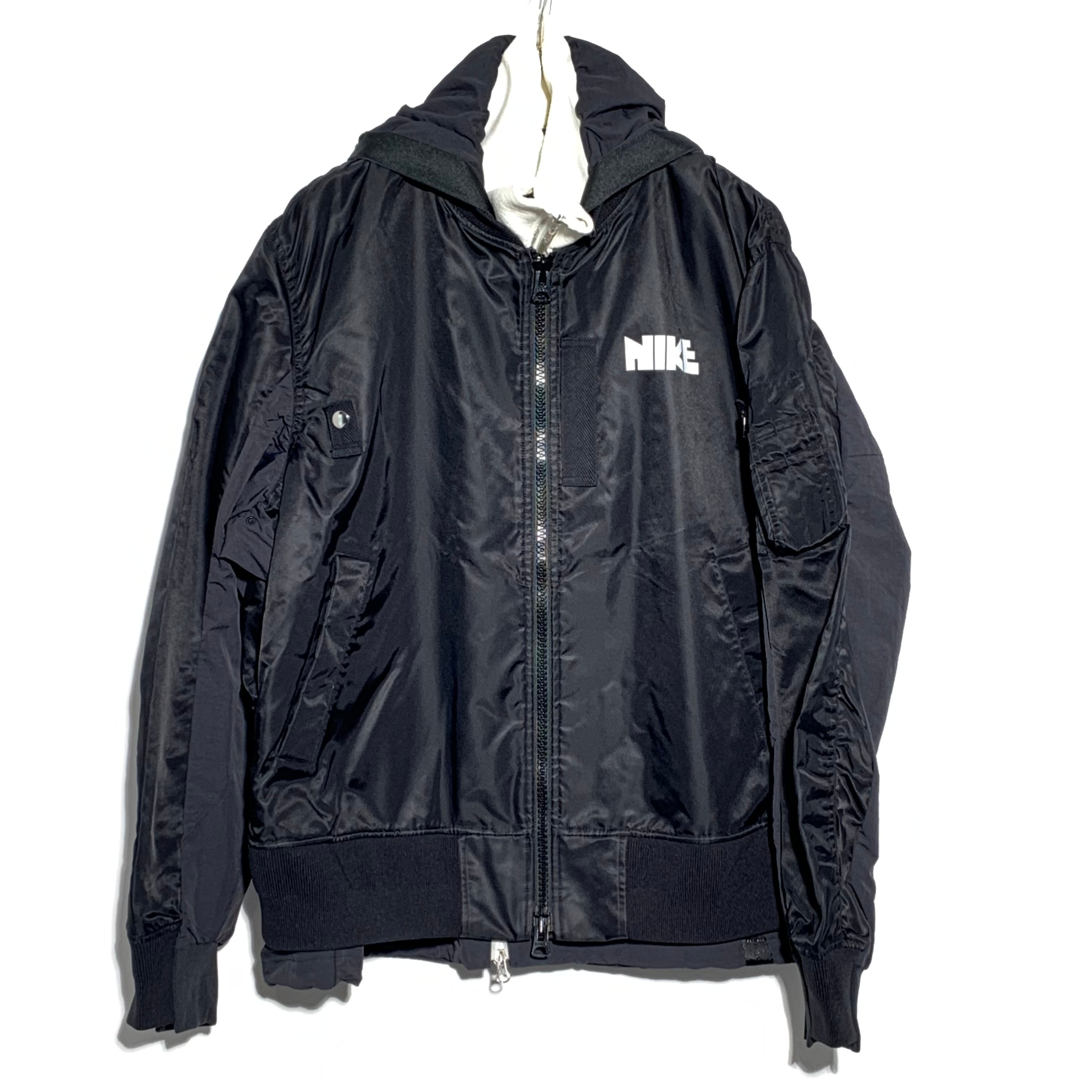 Sacai x Nike NRG Layered Bomber Jacket "Black"