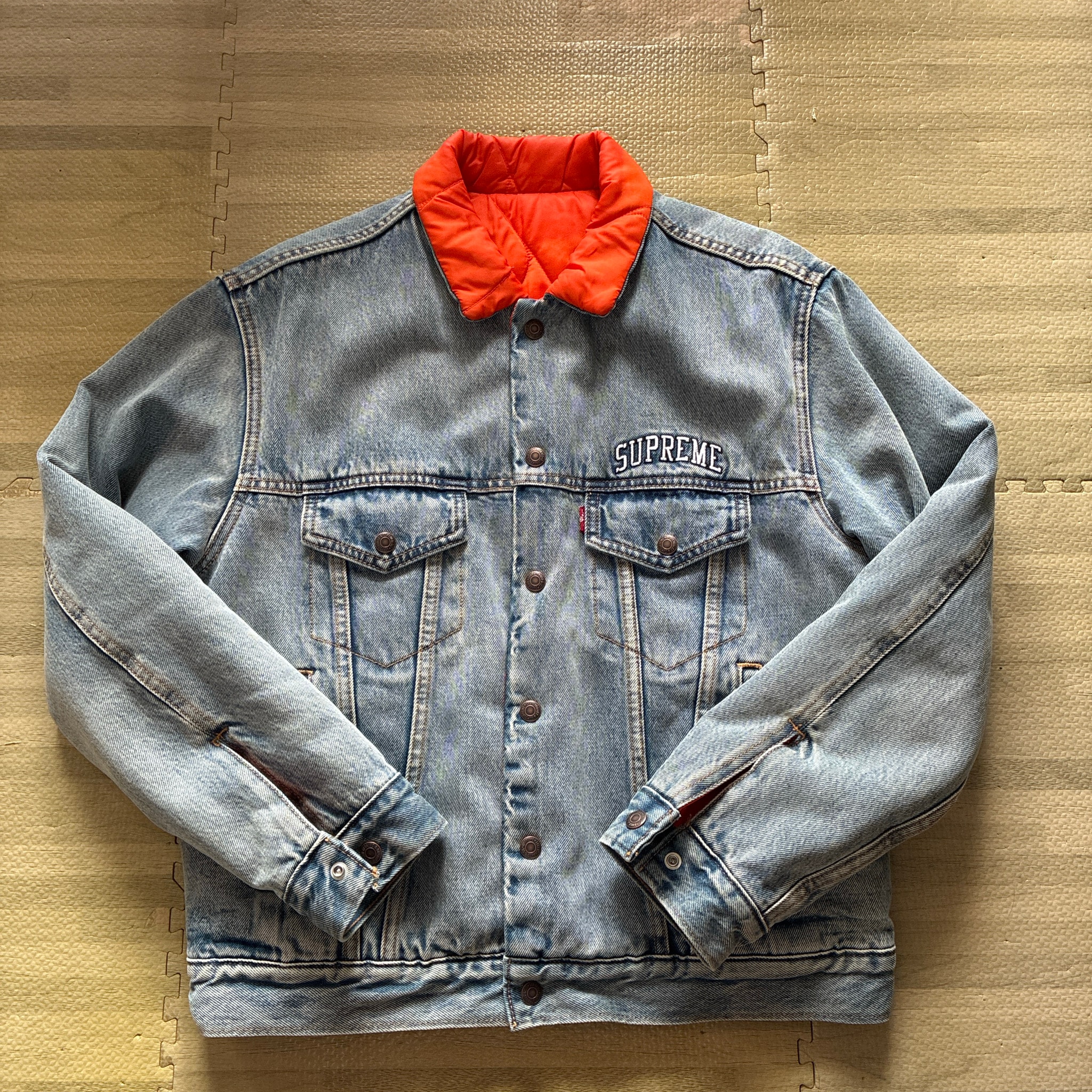 Supreme x Levi's Reversible Trucker Jacket "Blue"