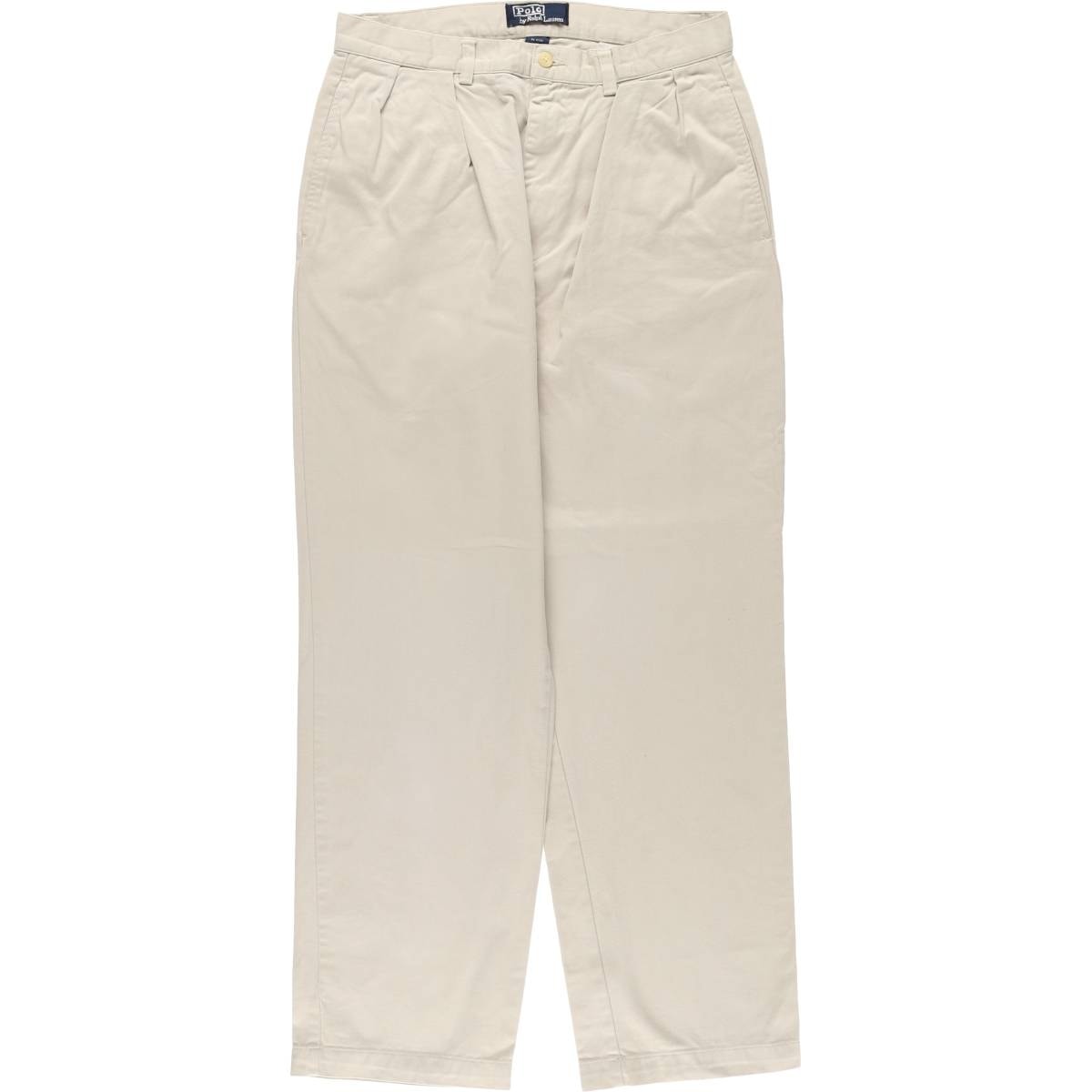 古着 ラルフローレン Ralph Lauren POLO by Ralph Lauren ツータック チノパンツ レディースXL(w32)相当/eaa587996