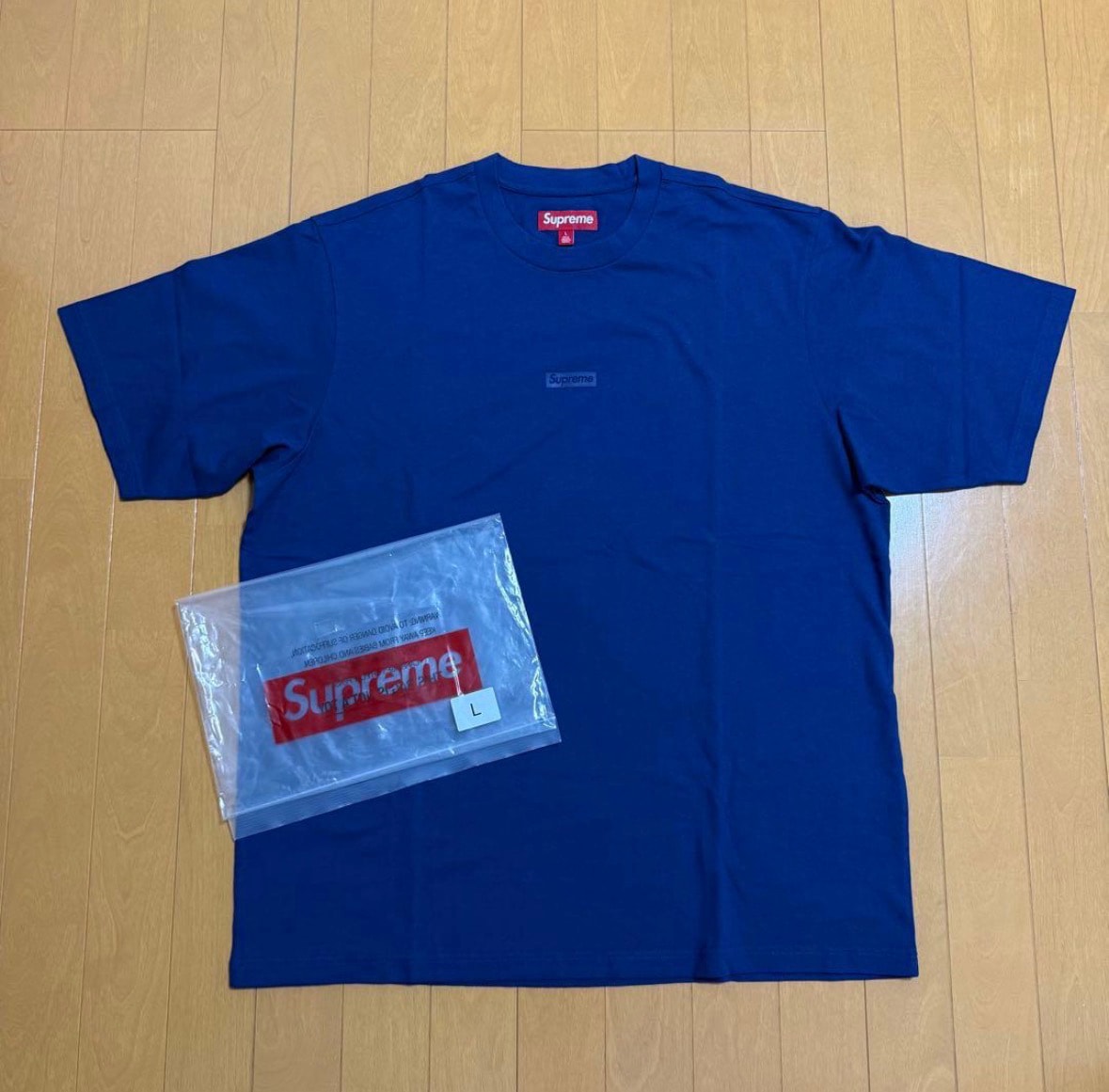 Supreme High Density Small Box S/S Top "Light Navy"