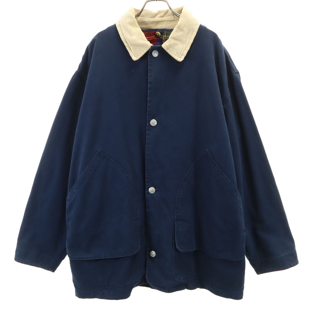 NAUTICA ノーティカ 90s オールド ジャケット XL ネイビー系 ライナー付き