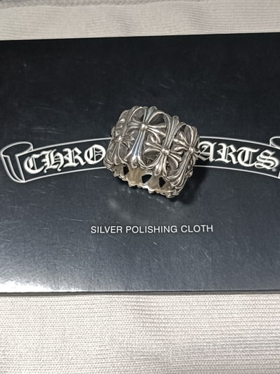 Chrome Hearts Cemetery Cross RIng "Silver"