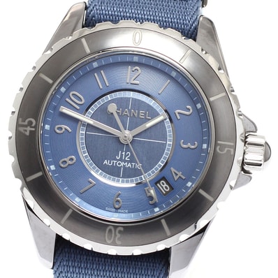 ☆良品 ★保 シャネル J12 G.10 デイト H4338 メンズ 【中古】