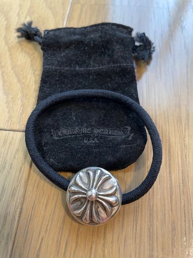 Chrome Hearts Hair Band # 2 Cross Bracelet "Black"