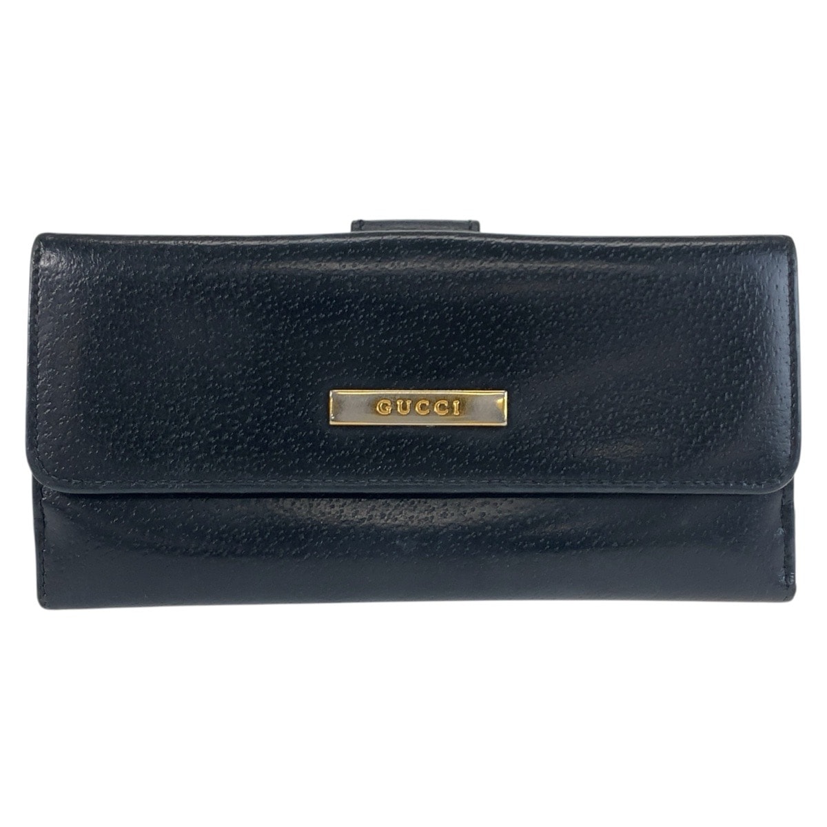 GUCCI グッチ ブラック 黒 レザー 長財布 ロングウォレット 603412 【中古】