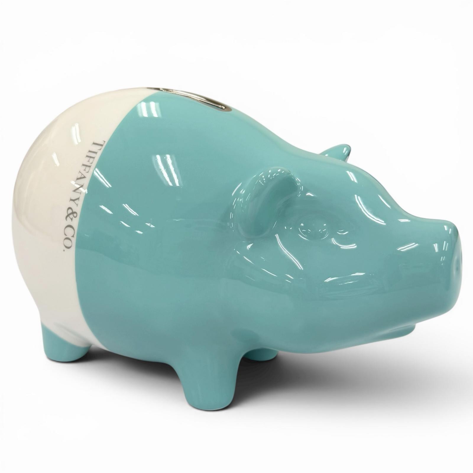 未使用品 ティファニー 貯金箱 ピギーバンク ブルー レディース