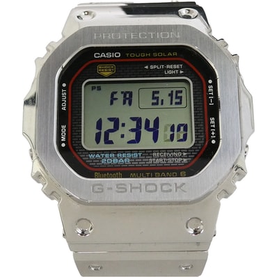 CASIO G-SHOCK カシオ ジーショック 時計 GMW-B5000D-1CJF カシオ ジーショック フルメタル デジタル ウォッチ ソーラー電波 腕時計 シルバー系【中古】