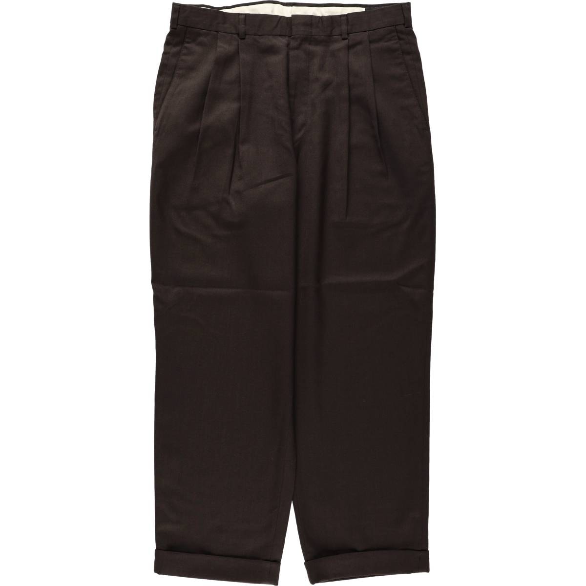 古着 リーバイス Levi's SLATES original fit ツータック スラックスパンツ USA製 メンズw33相当/eaa678495
