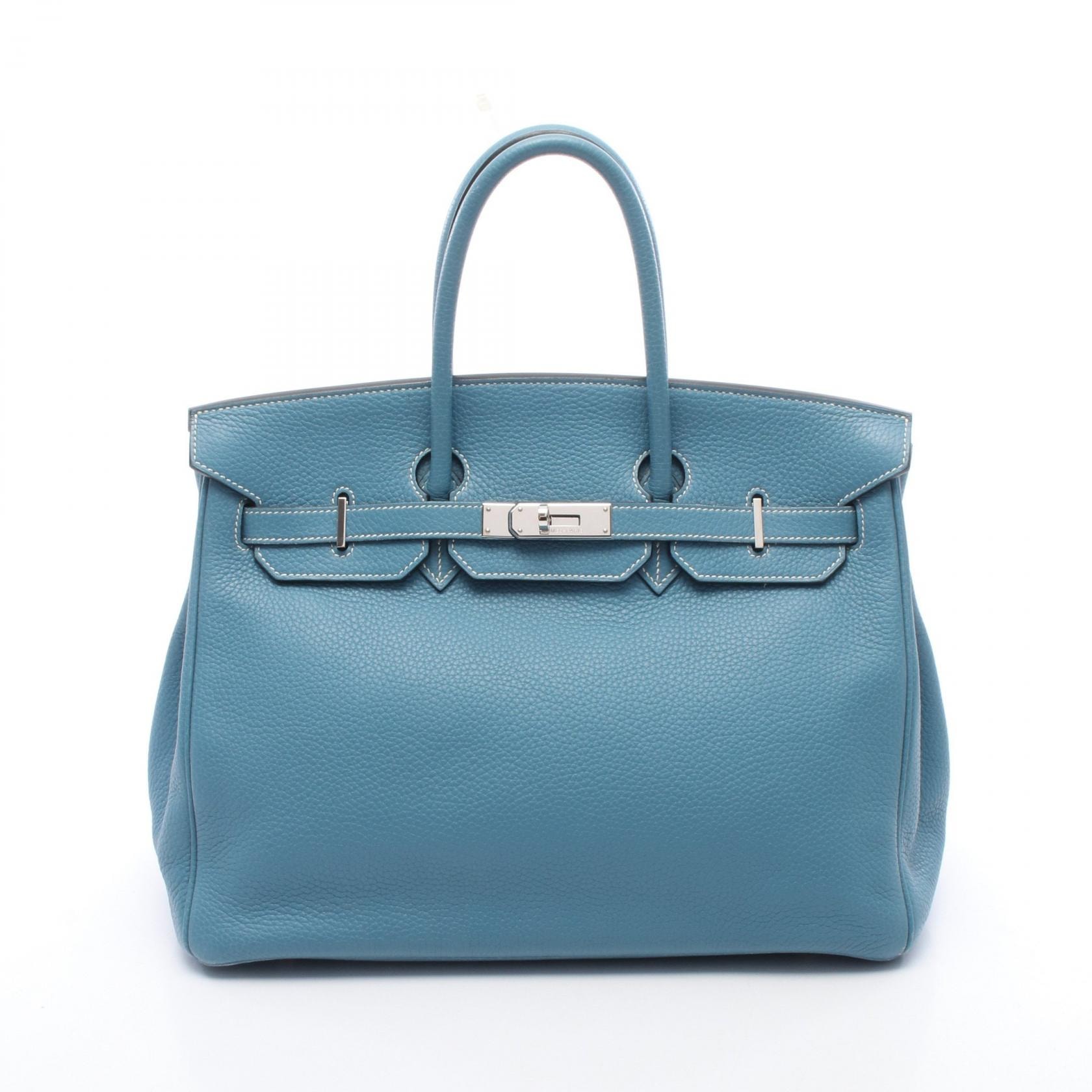 エルメス HERMES バーキン35 ハンドバッグ バッグ レザー トゴ トゴ ブルージーン □J刻印(2006年製造) レディース ブルー系 【中古】