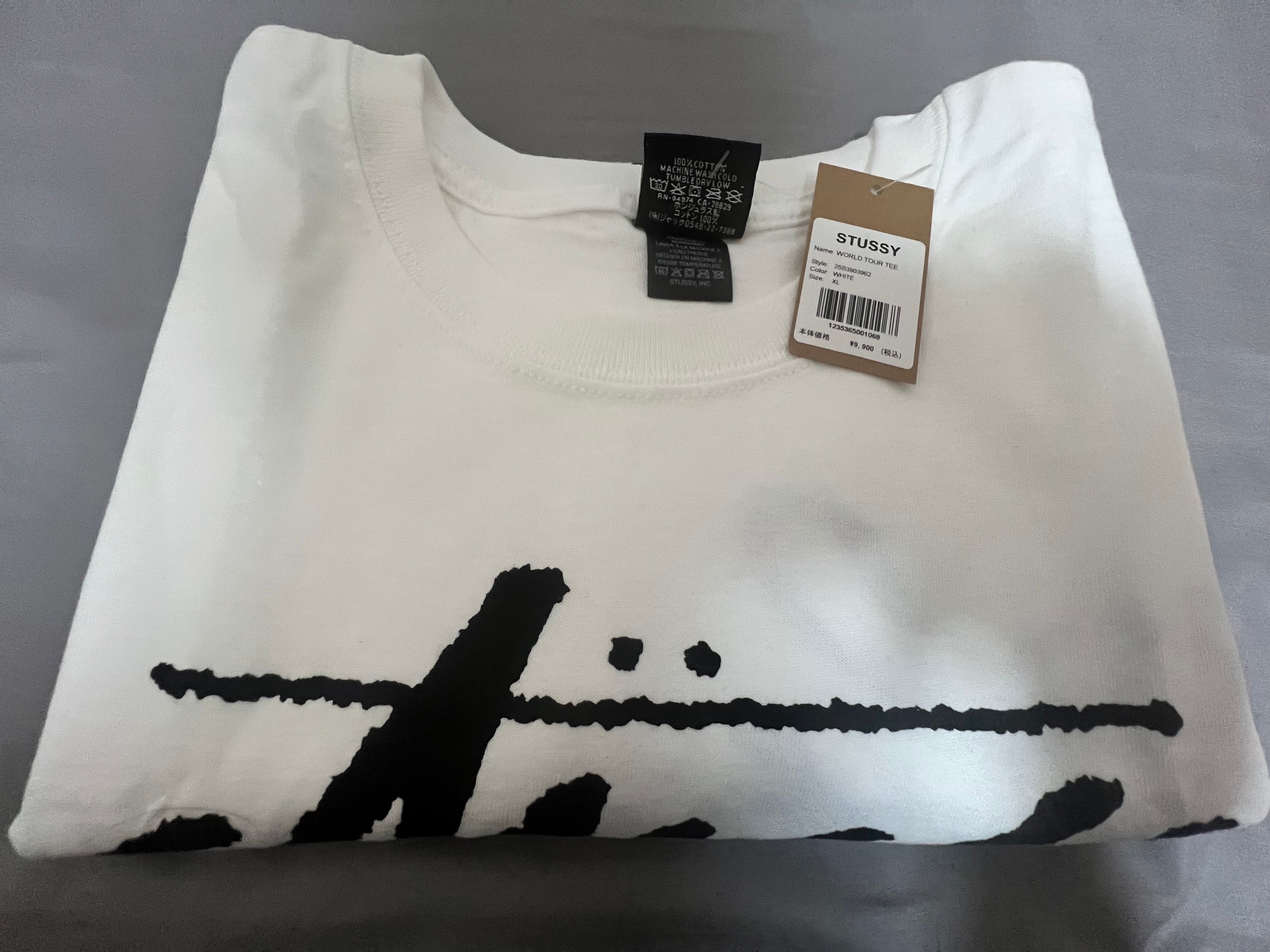 ステューシー ワールドツアー Tシャツ "ホワイト" (25SS) 3903962