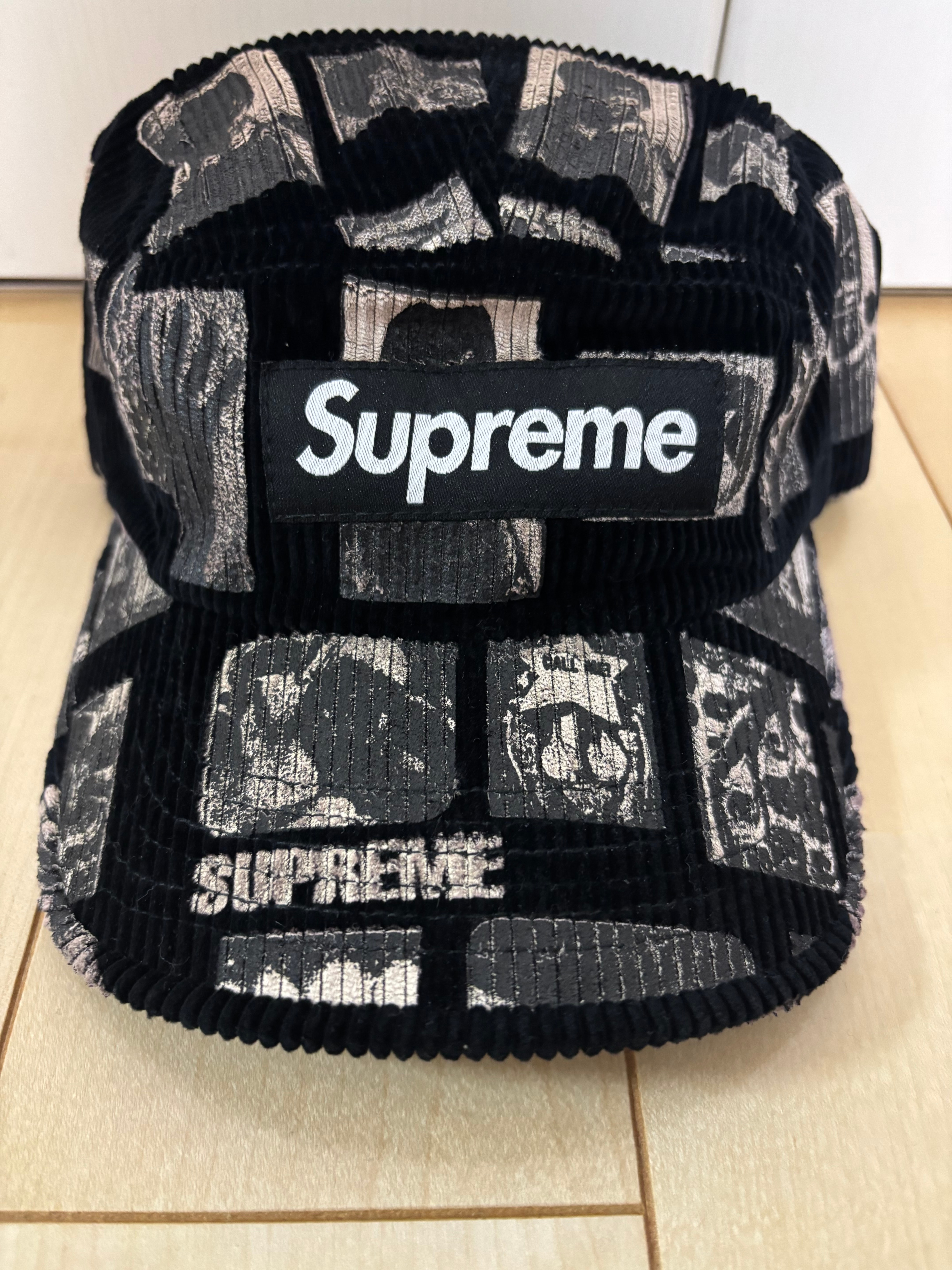 Supreme Weirdo Dave Corduroy Camp Cap "Black"