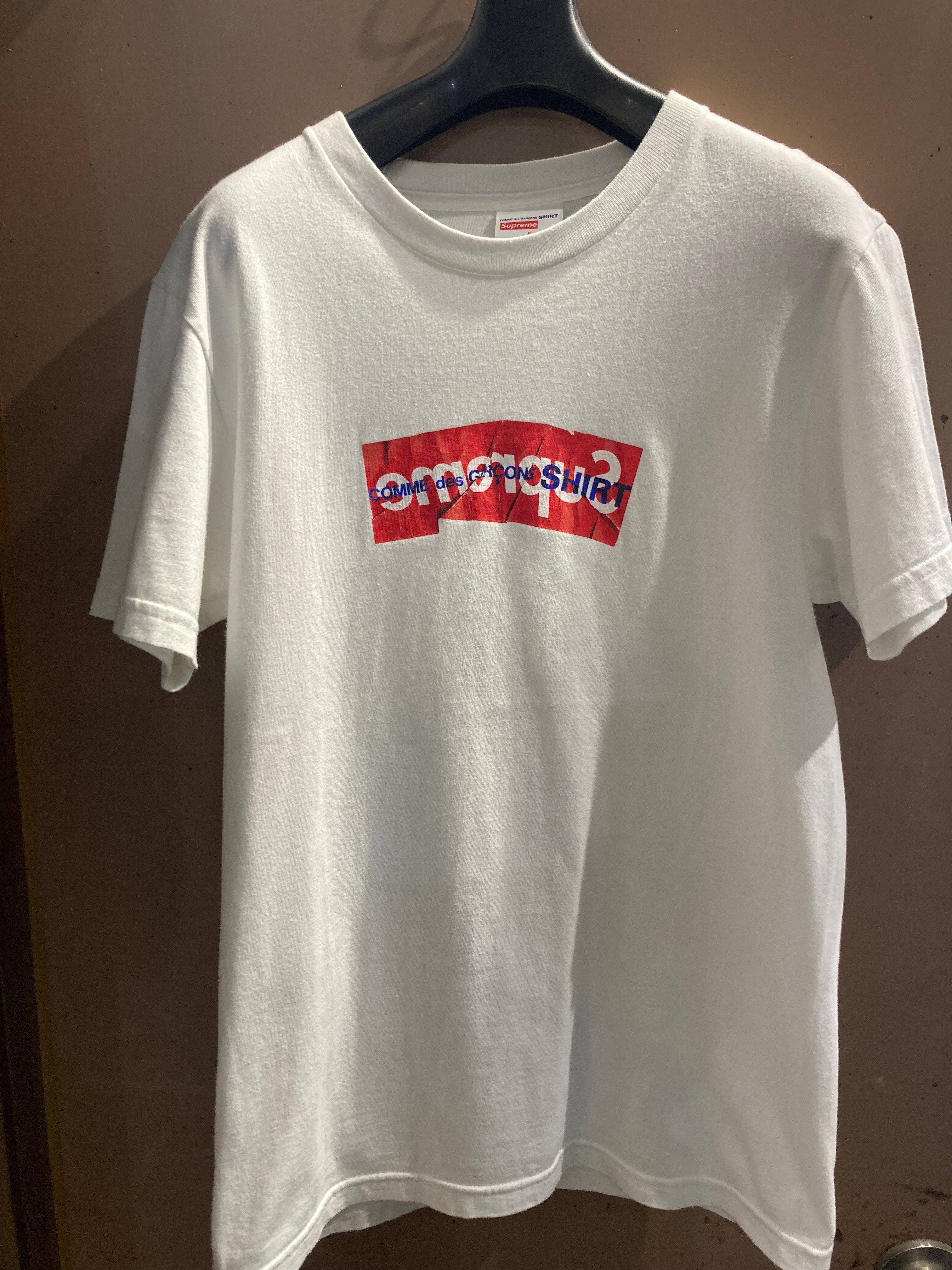 Supreme COMME des GARCONS SHIRT Box Logo Tee "White"