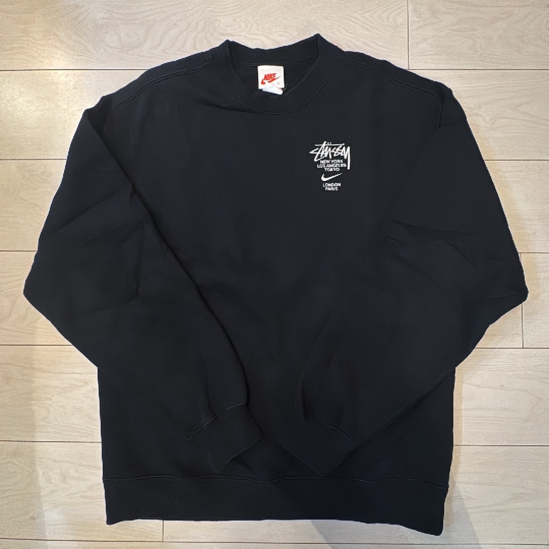 Nike x Stussy International Crewneck Sweatshirt (US Size) "Black" DC4198-010
