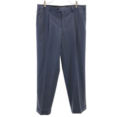 LANVIN LA COLLECTION ランバンコレクション 日本製 スラックスパンツ 94 ネイビー