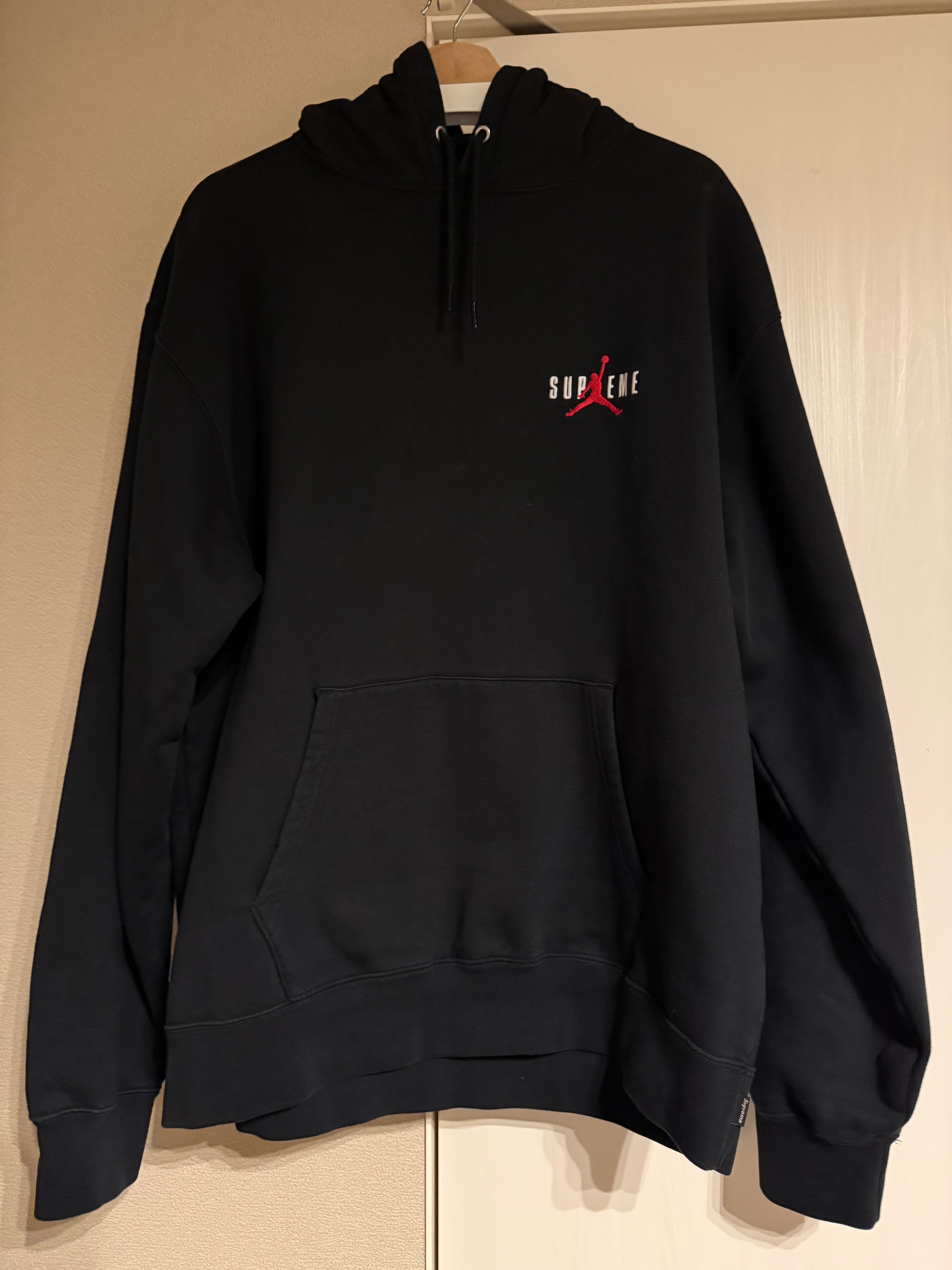 Supreme x Jordan Hooded Sweatshirt "Black"