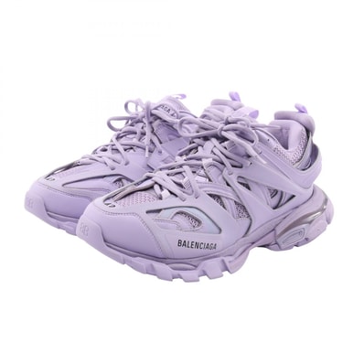 バレンシアガ BALENCIAGA トラック トレーナー スニーカー 靴 レザー メンズ パープル系 542023 【中古】