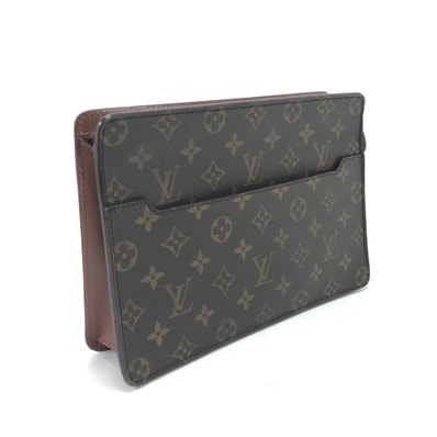 LOUIS VUITTON ルイヴィトン セカンドバッグ モノグラム ポシェットオム M51795 ブラウン