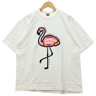 HUMAN MADE ヒューマンメイド HM23TE031 フラミンゴ プリント 半袖Tシャツ 55149