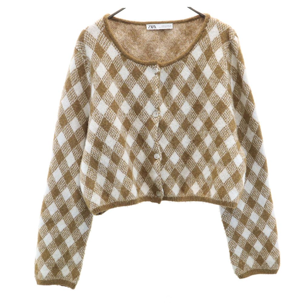 ZARA 長袖 ショート丈 ニットカーディガン