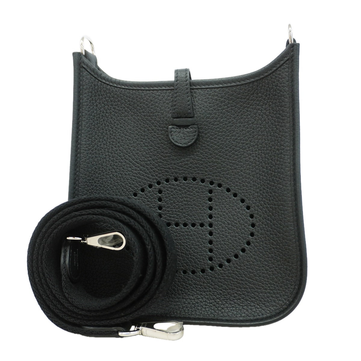 ★最終価格★SALE【6id5659】エルメス ショルダーバッグ エヴリンTPM トリヨンクレマンス ブラック シルバー金具 G刻印【中古】レディース