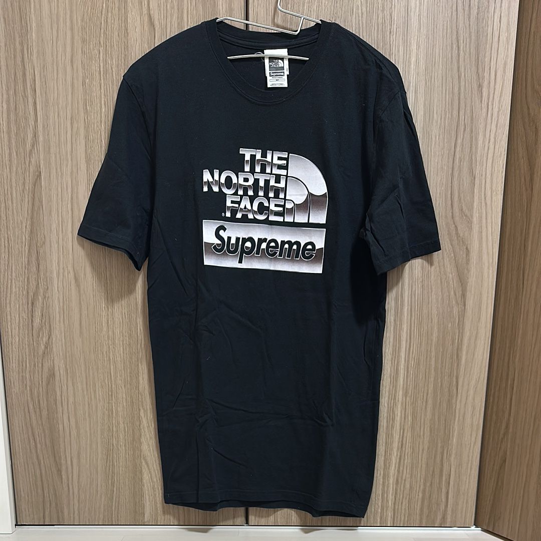 Supreme x The North Face Metallic Logo T-Shirt "Black"