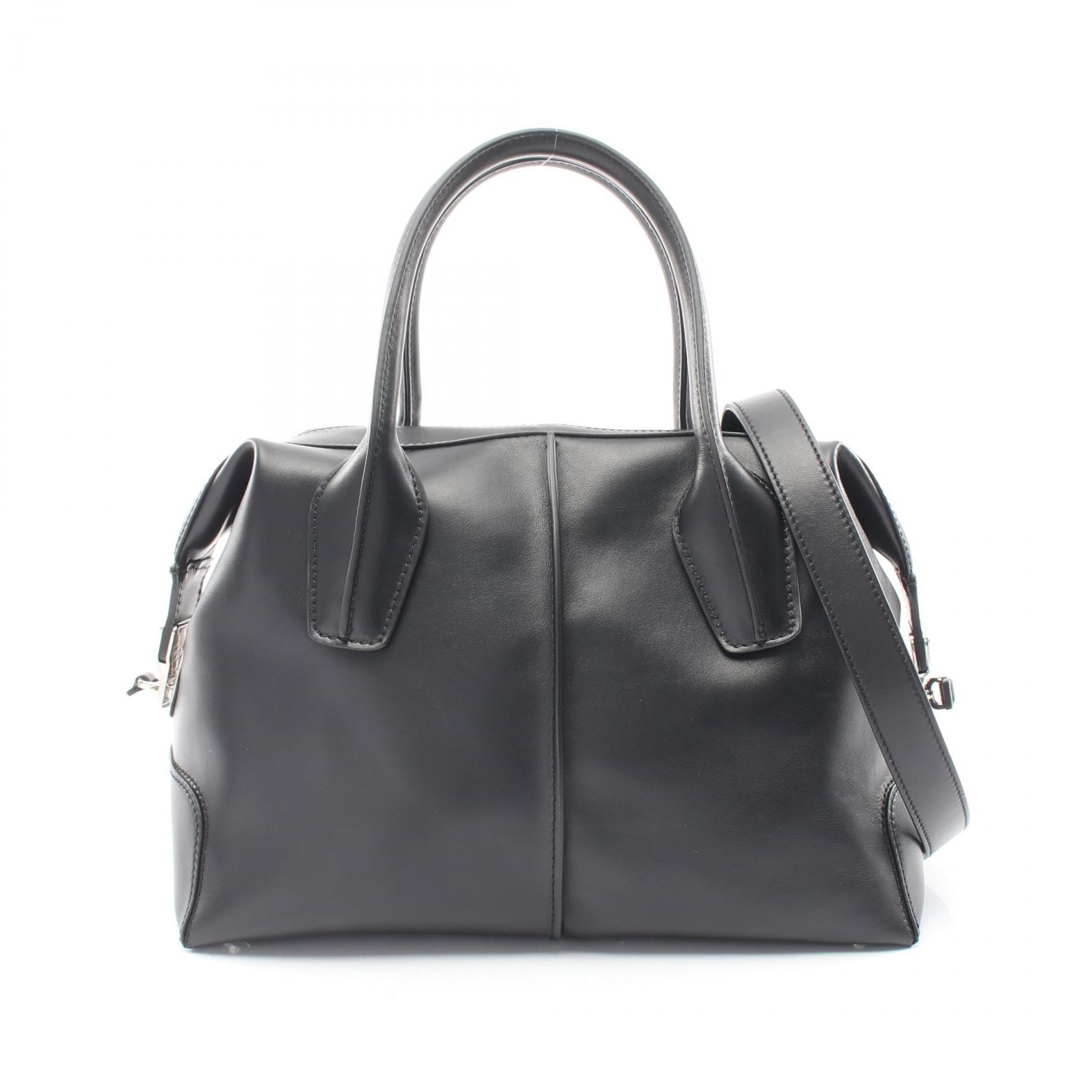 トッズ TOD'S D-STYLING BAULETTO 2WAY ハンドバッグ バッグ レザー レディース ブラック系 【中古】