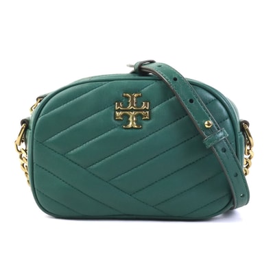 トリーバーチ Tory Burch ショルダーバッグ レザー グリーン レディース【中古】 r11153a