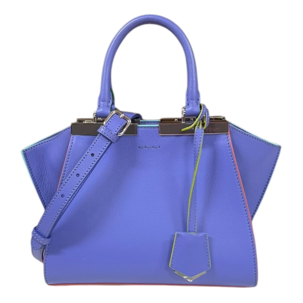 フェンディ プチトロワジュール ショルダーバッグ レザー 8BH333 パープル レディース FENDI 中古