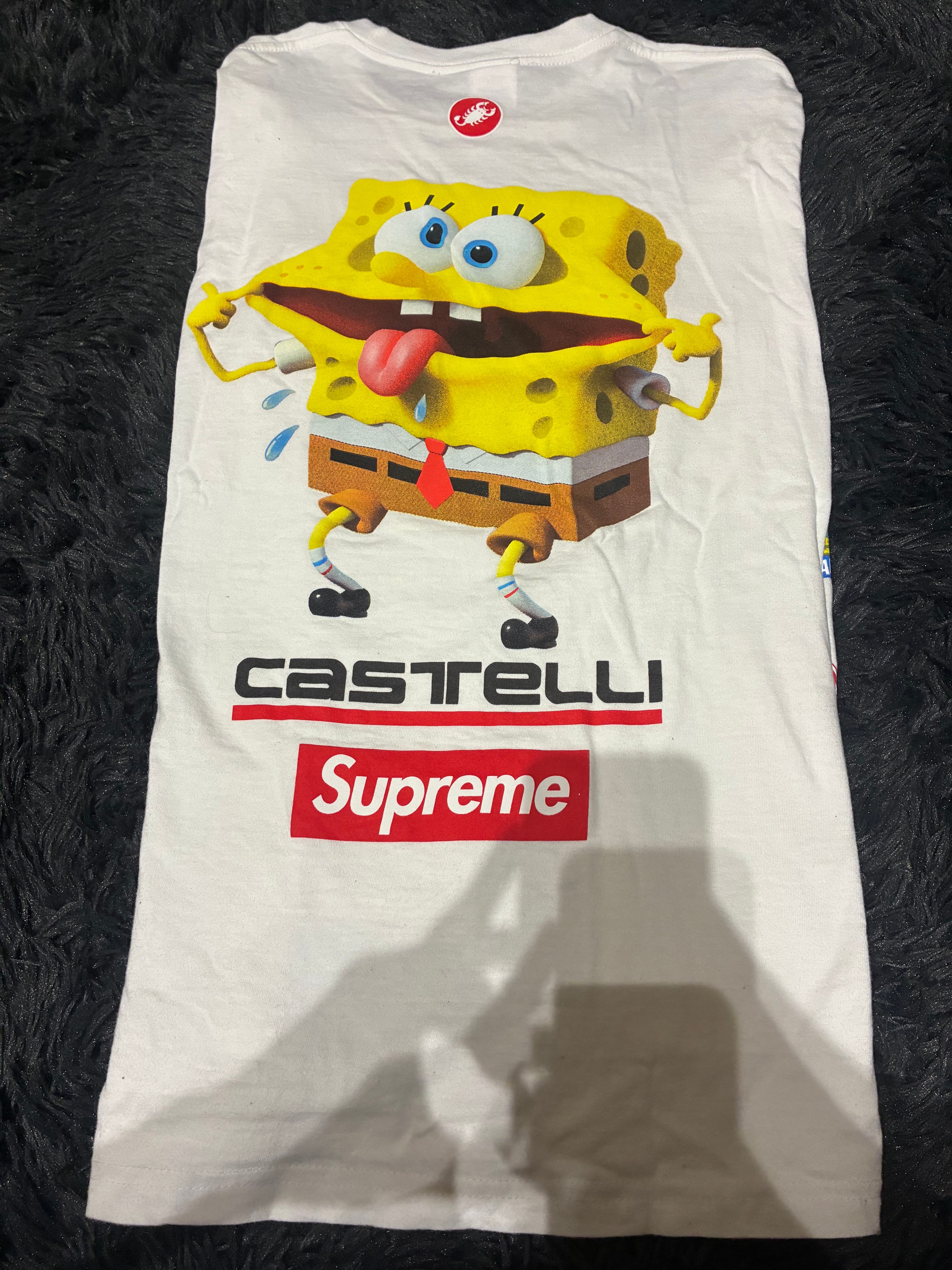 Supreme x SpongeBob Castelli Racing L/S Tee "White"