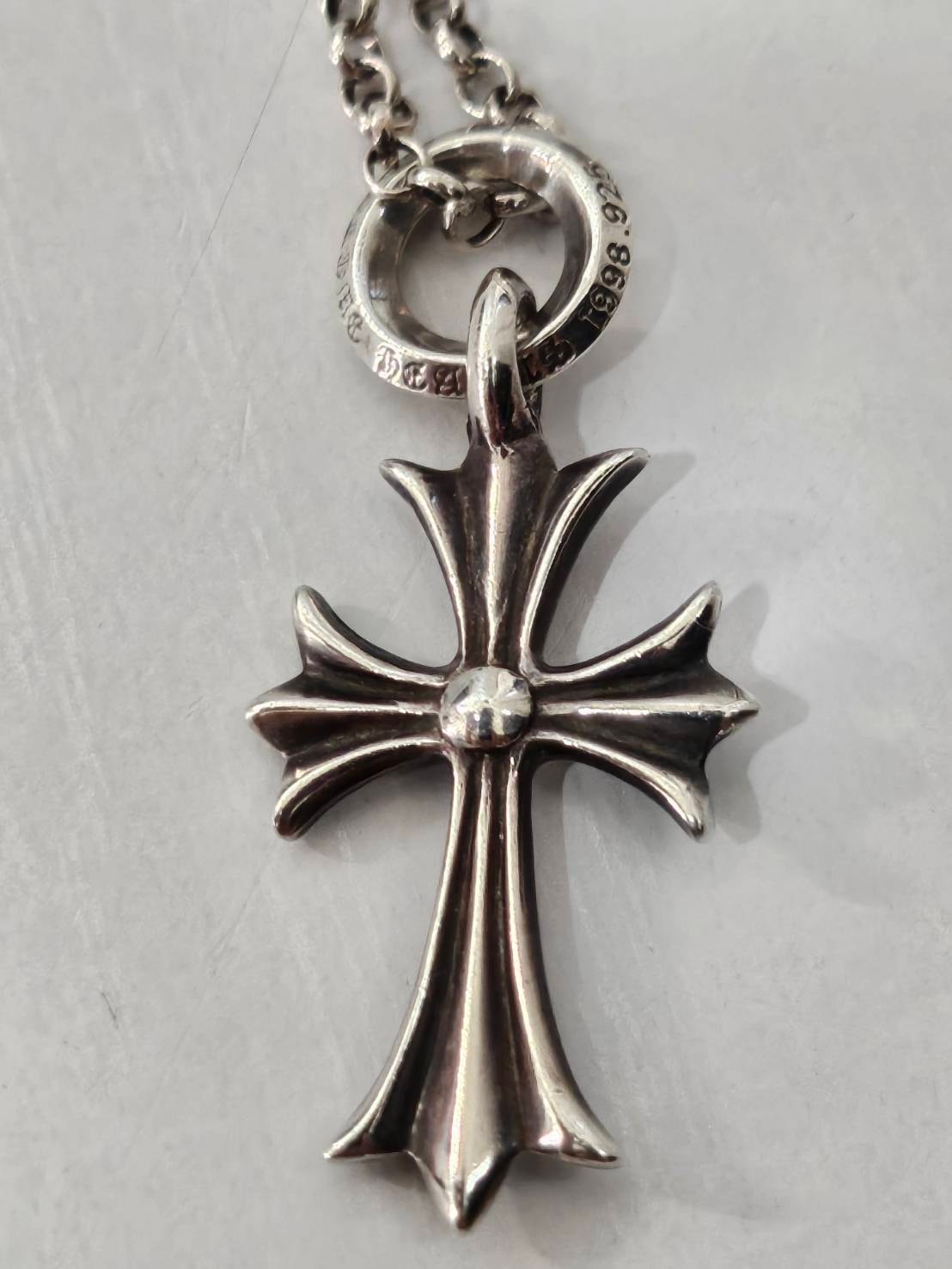 Chrome Hearts Tiny CH Cross Charm "Silver"