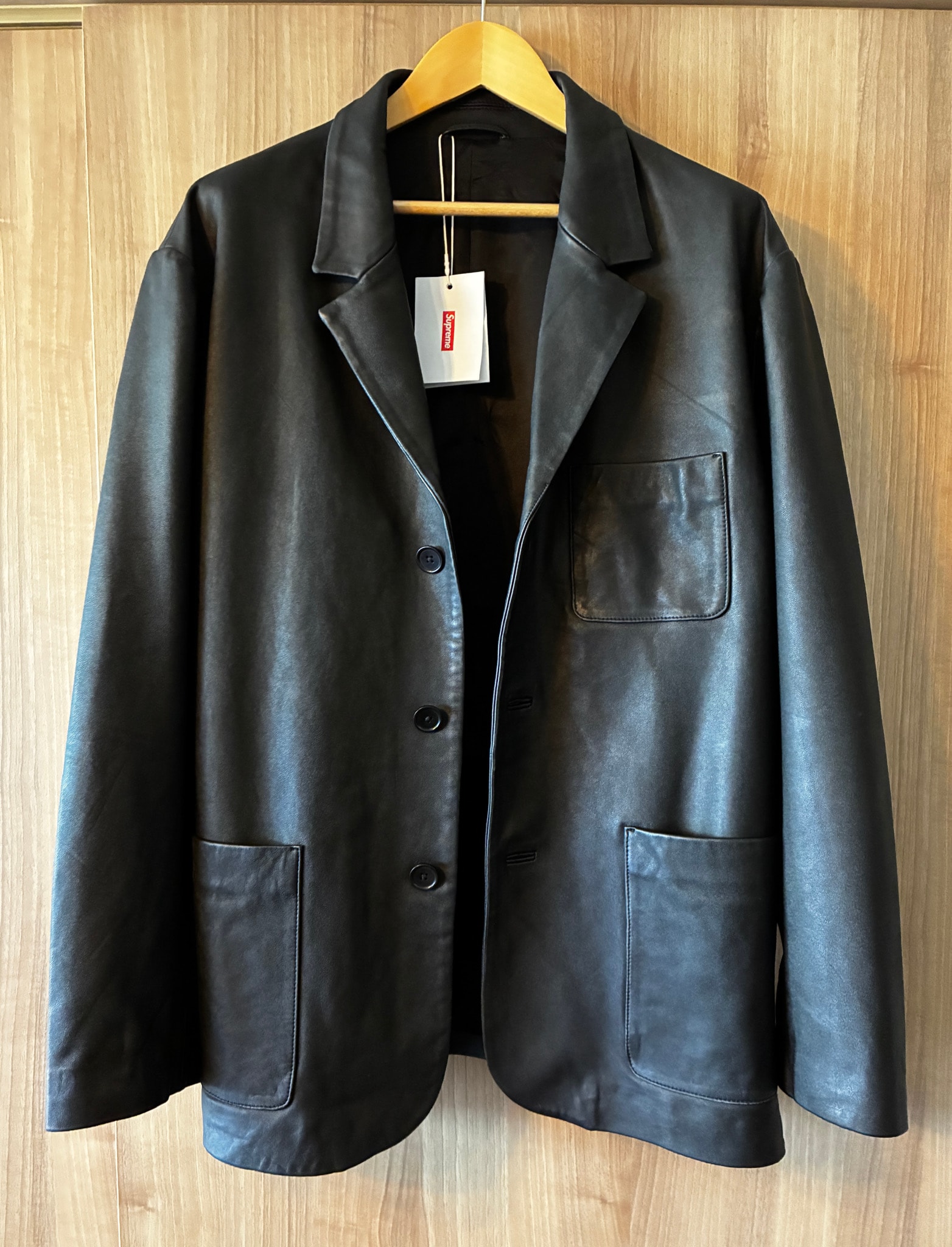 Supreme Leather Blazer "Black"