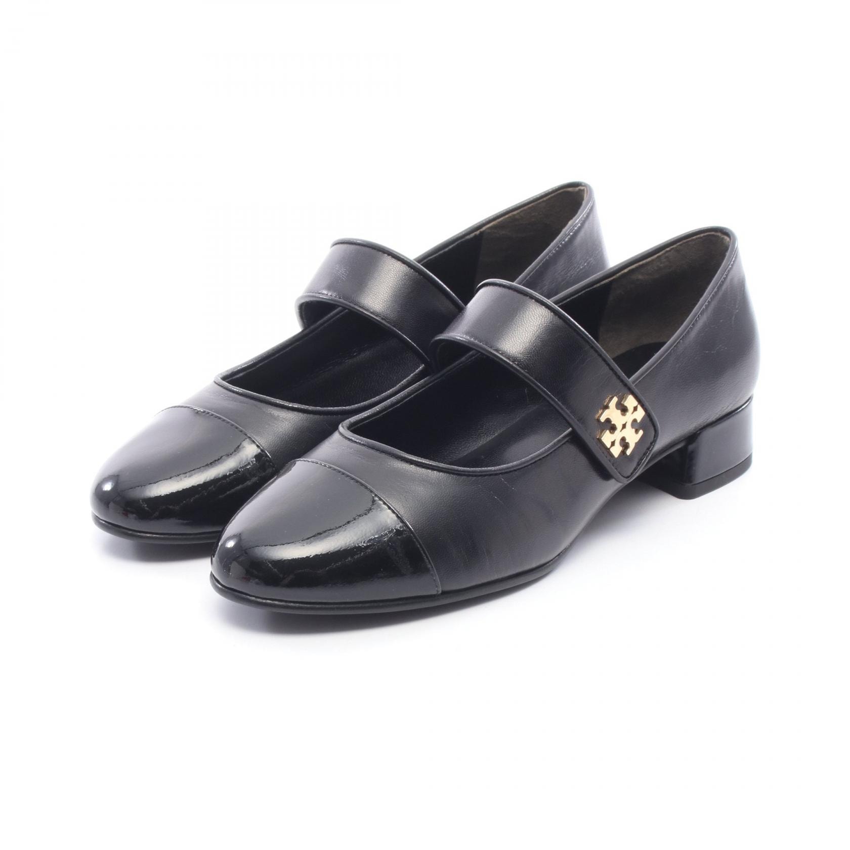 トリーバーチ Tory Burch CAP-TOE MARY JANE HEEL BALLET パンプス 靴 レザー レディース ブラック系 1617810047 【新品】