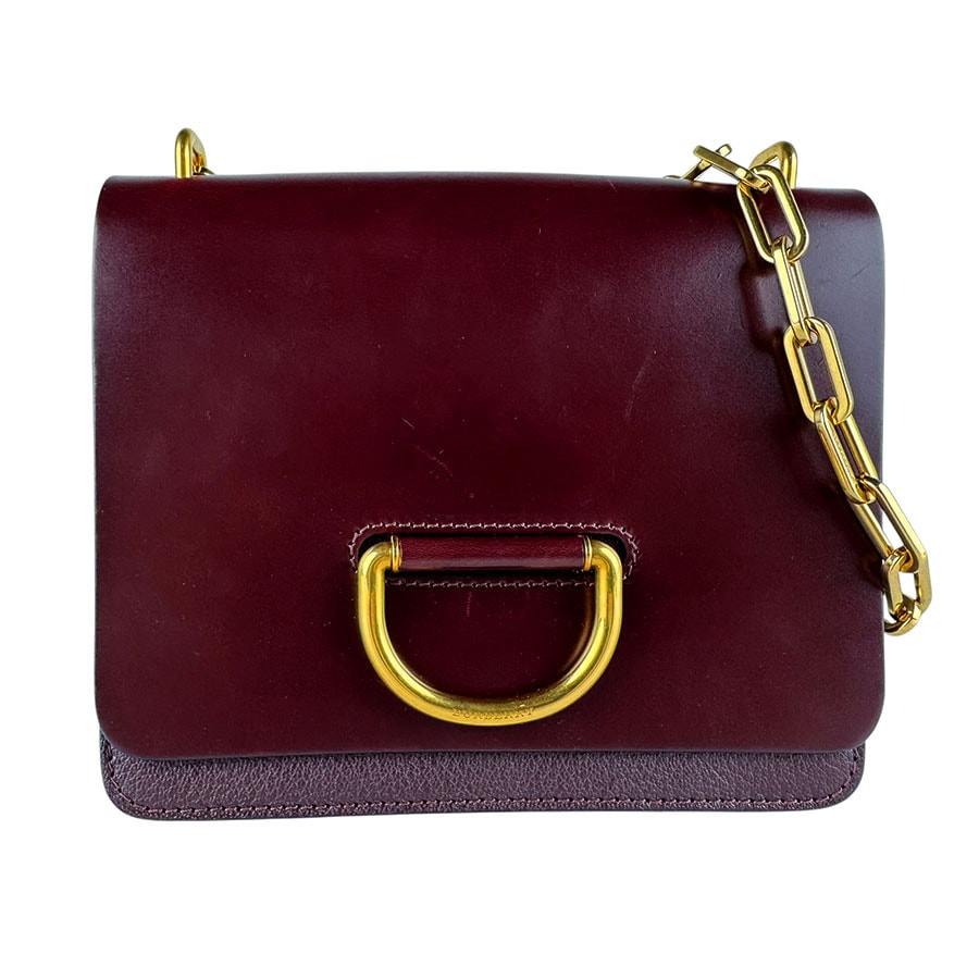 バーバリー BURBERRY ショルダーバッグ レザー ボルドー レディース【中古】 z10464