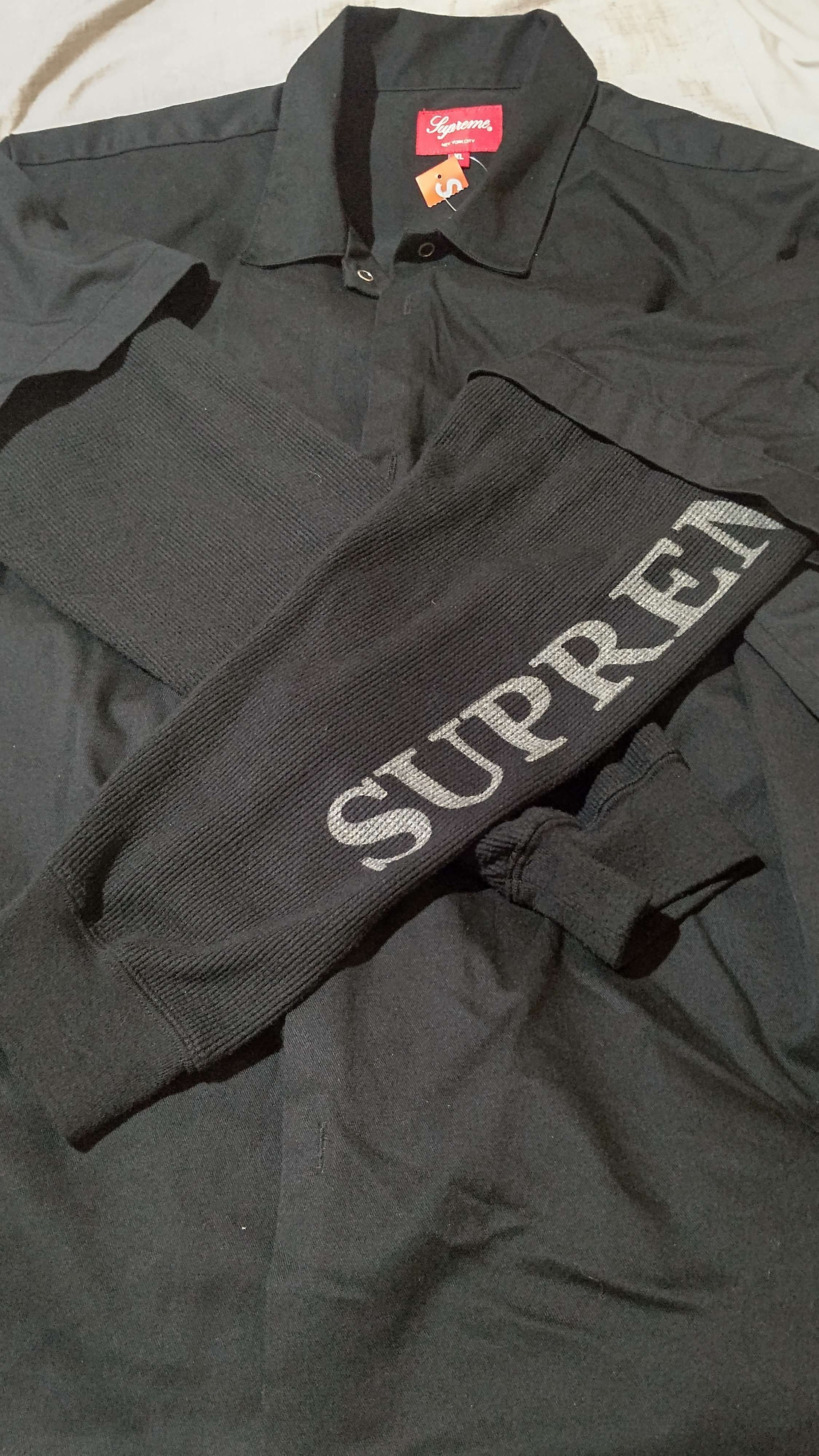 Supreme Thermal Work Shirt "Black"