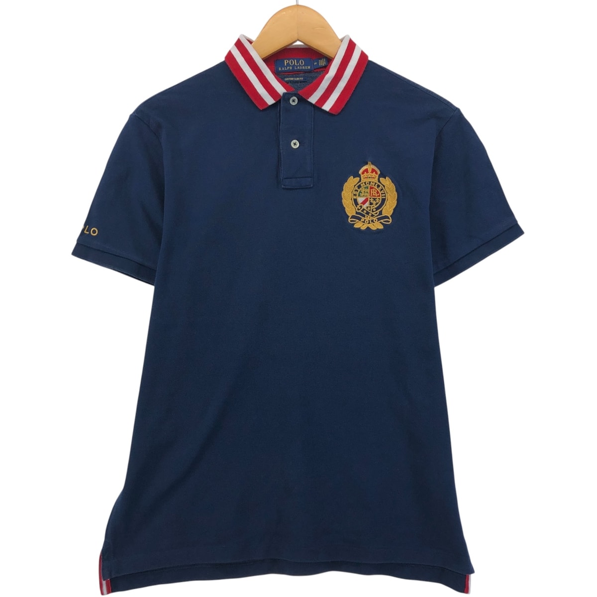 古着 ラルフローレン Ralph Lauren POLO RALPH LAUREN CUSTOM SLIM FIT 半袖 ポロシャツ メンズM相当/eaa578748