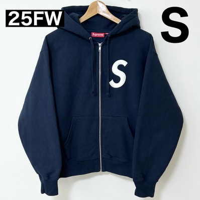 Supreme S Logo Zip Up Hooded Sweatshirt (25FW) "Navy"