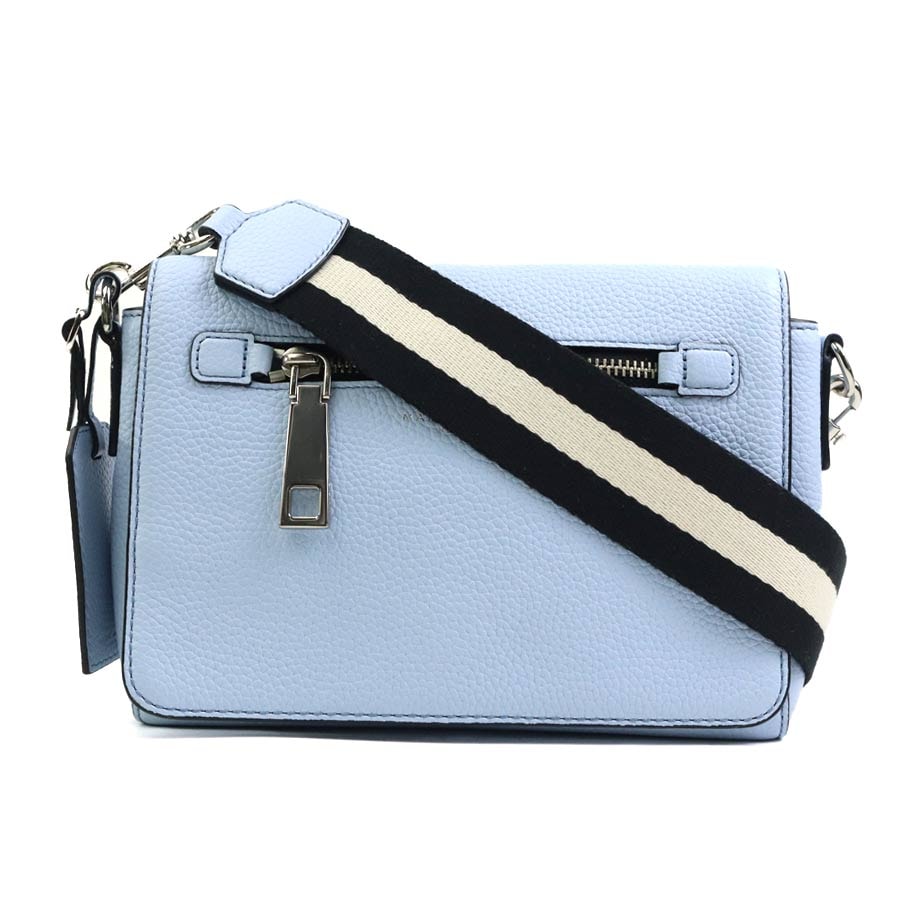 マークジェイコブス MARC JACOBS ショルダーバッグ レザー ライトブルー レディース【中古】 r11376k